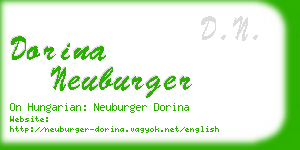 dorina neuburger business card